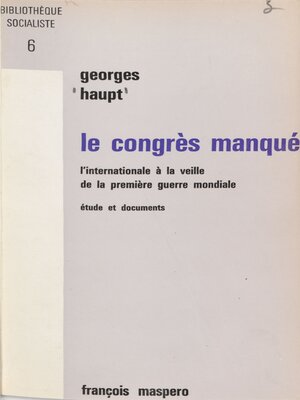 cover image of Le congrès manqué